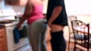 In the kitchen with a dick for breakfast - porn video