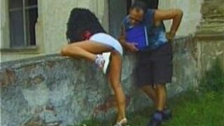 Amateur busty brunette oral sex - porn video