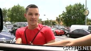 Lusty oral job with a hot gay - porn video