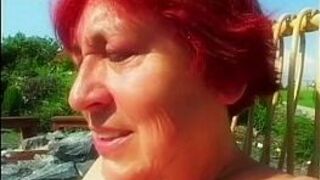 Fat granny sucking fresh dick - porn video