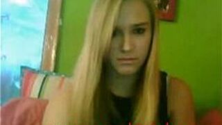 Blonde fuck with tits on webcam - porn video