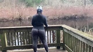 Succulent Booty Wedgie On Public Place - porn video