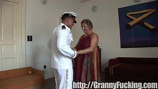 Granny and her sailor lover - porn video