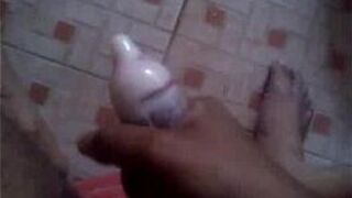double ejaculation using condom - porn video