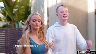 Angry stepmom MILF makes stepson make up with their neighbor - porn video