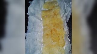 A new pull up diaper should be soaked to - porn video