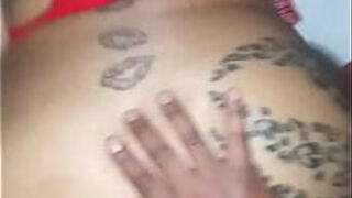 Fucking my friend doggy style while she has a butt plug in - porn video