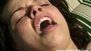 Big load for brunette in free nature - porn video