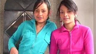 two lovely latinas Tami Fabiana and Diana Delgado facialized after getting fucke - porn video